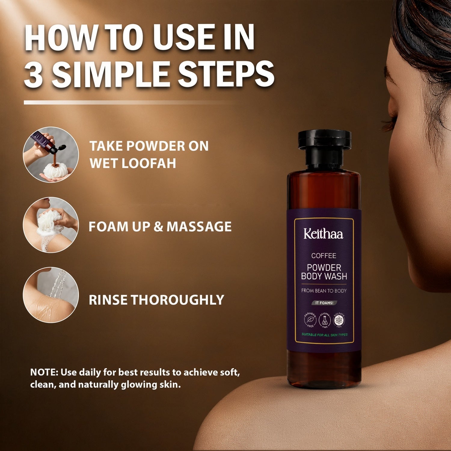 Coffee Powder Body Wash