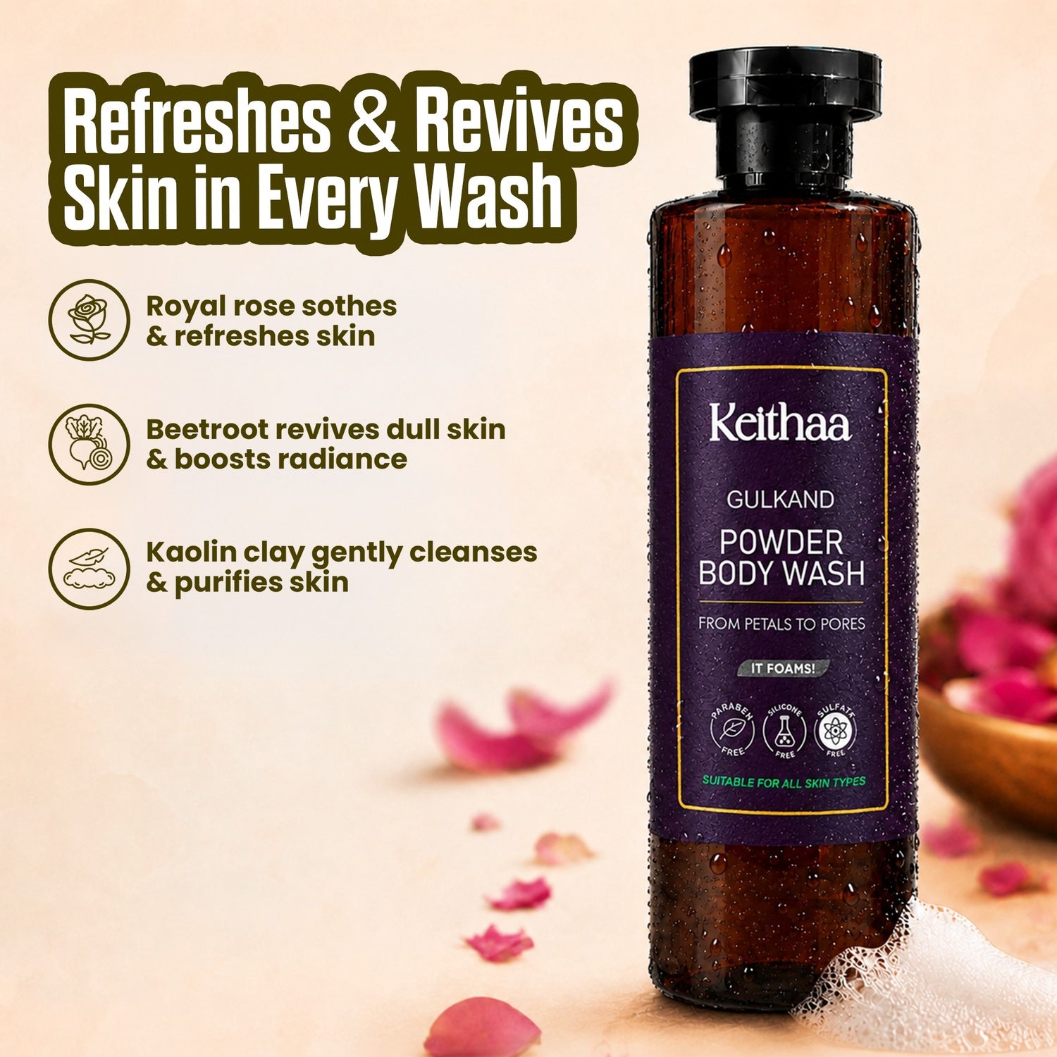 Gulkand Powder Body Wash